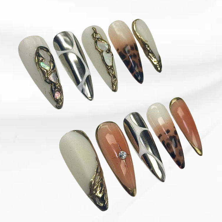 Chic Animal Pop Press On Nails