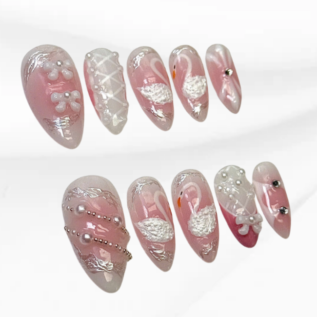 Swan Lake Nails 2