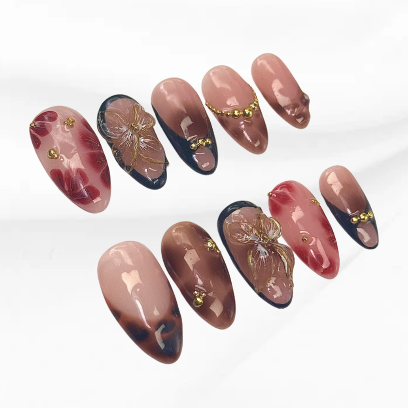 Wild Blush Nails 2 Chic leopard nails in soft glam color palette