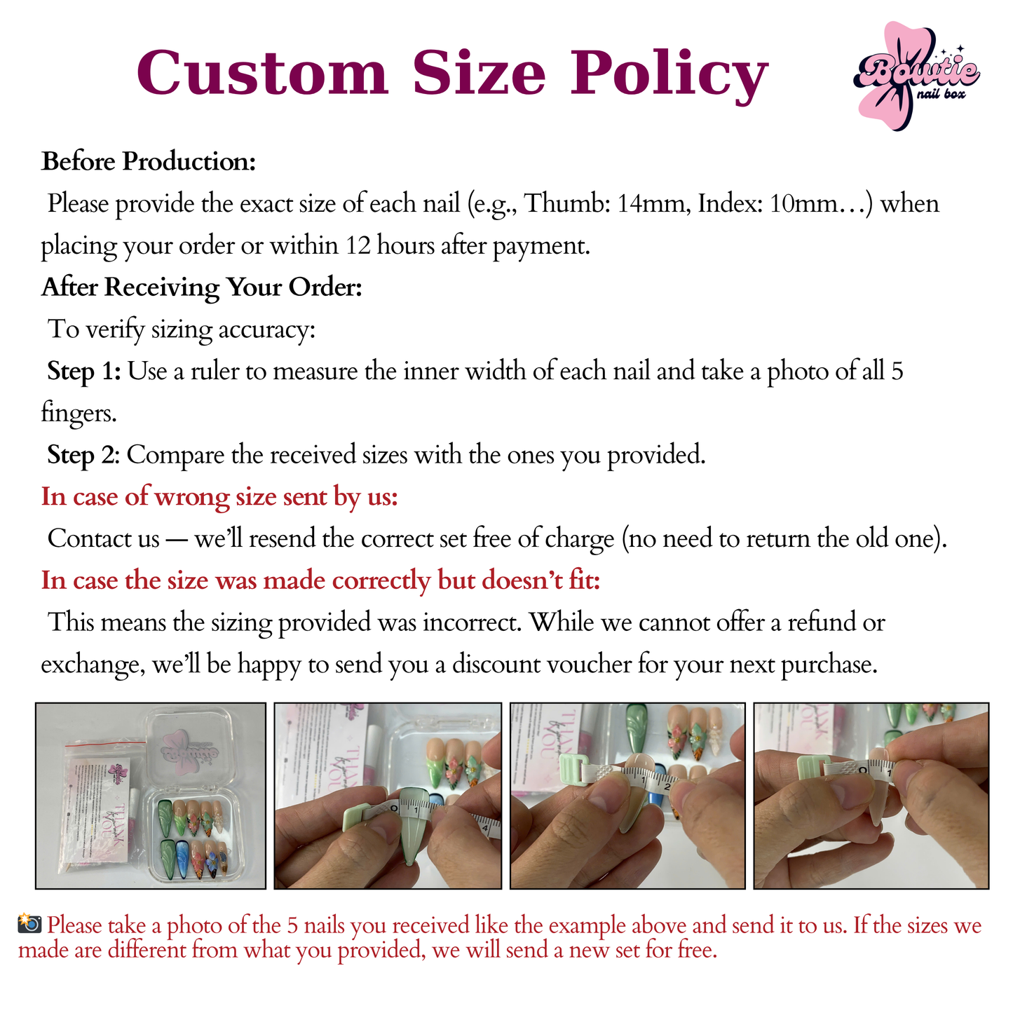 custom size policy