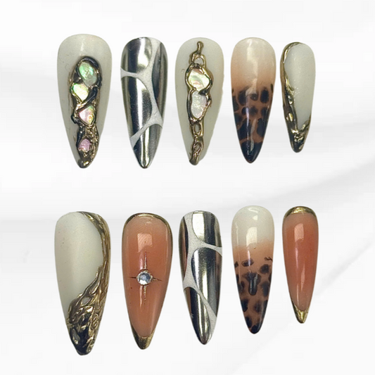 Chic Animal Pop Press On Nails Elegant  Cheap 