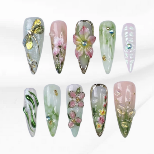 Enchanted Garden Nails 