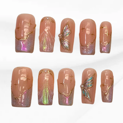 Gilded Dragonfly Wings 