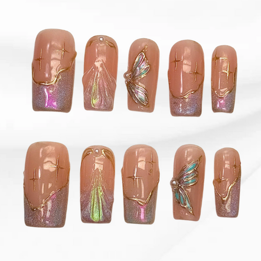 Gilded Dragonfly Wings 