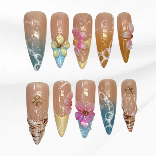  Seashell Floral Oasis