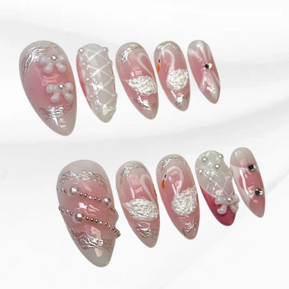Swan Lake Nails 2 